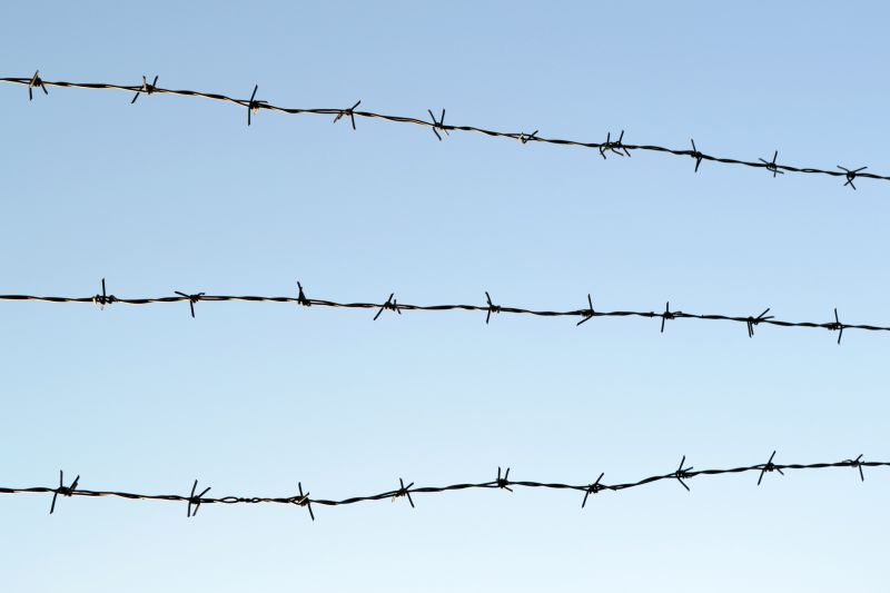 Barbed Wire Fencing detail